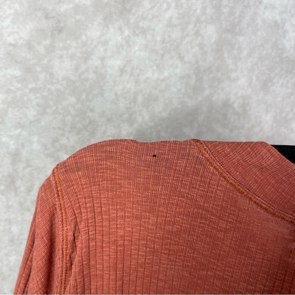 Lululemon Dare To Drape Long Sleeve Ribbed Top In Rustic Clay Women's Size M - Picture 6 of 6